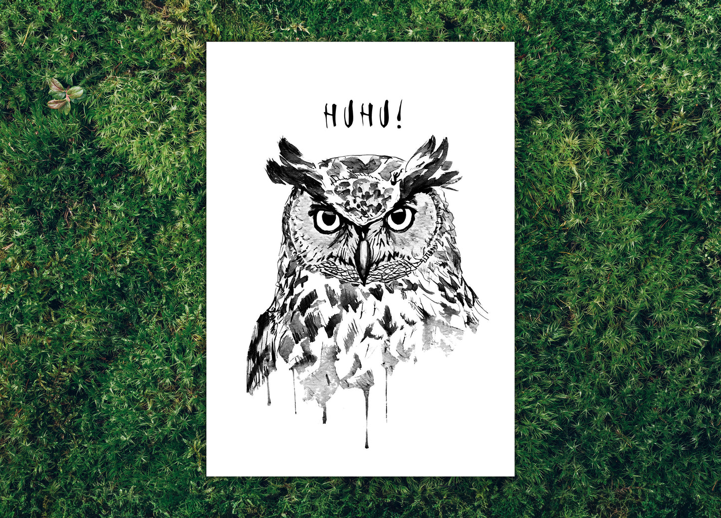 POSTKARTE Uhu | 350g Graskarton