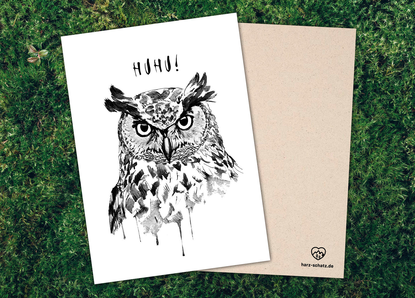 POSTKARTE Uhu | 350g Graskarton